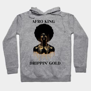 Afro King Drippin' Gold Hoodie